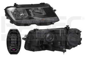019-3126-12 FARO VW TIGUAN S/SE 18-20 AMERICANO/CANADIENSE 6 PINES C/FOCO HALOGENO DEPO DER