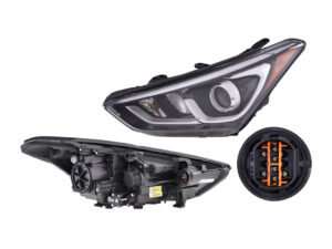 019-3404-09 FARO HY SANTA FE SPORT 17-18 C/LUPA C/LEDS C/FOCO DEPO IZQ