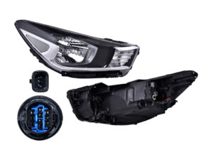 FARR1460 FARO KIA RIO 18-21 S/LUPA C/MOTOR F/NEGRO RH RDC