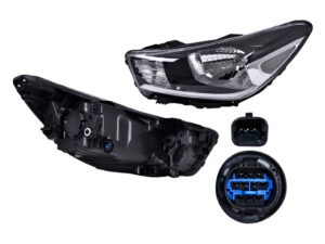 FARR1459 FARO KIA RIO 18-21 S/LUPA C/MOTOR F/NEGRO LH RDC