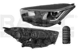 019-5703-01 FARO CH TIGGO 4 PRO 22-24 C/LUPA C/LEDS C/MOLDURA NEGRA CN IZQ