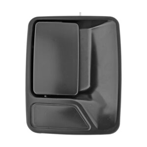 100164 MANIJA EXTERIOR FD SUPER DUTY F-250/F-350/F-450/F-550 99-16/EXCURSION 00-07  SIN HOYO PARA LLAVE LISA PARA PINTAR NEGRA PLASTICO DELANTERA/TRASERA DERECHA