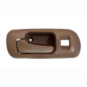 100195 MANIJA INTERIOR HD CIVIC 4P SEDAN 96-00  CON HOYO PARA SEGURO CAFE PLASTICO DELANTERA IZQUIERDA