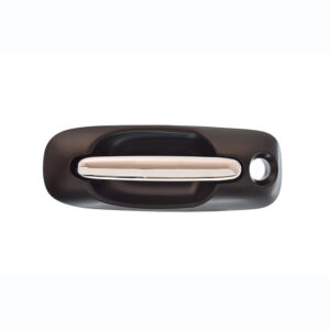 100204 MANIJA EXTERIOR CR VOYAGER/TOWN & COUNTRY  DG CARAVAN 01-07  CON HOYO PARA LLAVE LISA PARA PINTAR NEGRA/CROMO PLASTICO PUERTA CORREDIZA DERECHA