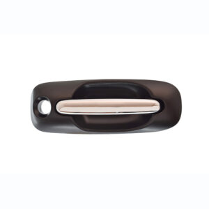 100205 MANIJA EXTERIOR CR VOYAGER/TOWN & COUNTRY  DG CARAVAN 01-07  CON HOYO PARA LLAVE LISA PARA PINTAR NEGRA/CROMO PLASTICO PUERTA CORREDIZA IZQUIERDA