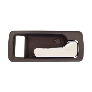 100446 MANIJA INTERIOR HD ACCORD 2P COUPE 90-93 CON HOYO PARA SEGURO SEGURO MANUAL GRIS OSCURO/CROMADO PLASTICO DELANTERA DERECHA
