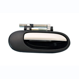 100848 MANIJA EXTERIOR NS ALMERA 00-06 SIN HOYO PARA LLAVE LISA PARA PINTAR NEGRA/CROMO PLASTICO DELANTERA/TRASERA DERECHA