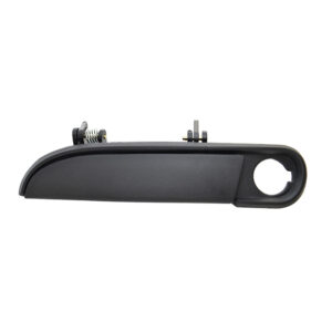 101001 MANIJA EXTERIOR FD TOPAZ 89-94/TAURUS 92-95/GHIA 92-94 MR SABLE 92-95 CON HOYO PARA LLAVE CORRUGADA NEGRA PLASTICO DELANTERA IZQUIERDA