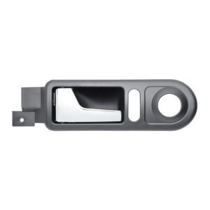 101121 MANIJA INTERIOR VW GOLF 00-06/JETTA A4 99-07/CLASICO 08-15 CON HOYO PARA SEGURO Y CONTROL ESPEJO NEGRA/CROMO PLASTICO VIDRIO MANUAL DELANTERA IZQUIERDA