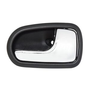 102260 MANIJA INTERIOR MZ 323 FAMILIA/PROTEGE 95-03/626 93-02 NEGRA/CROMO PLASTICO DELANTERA/TRASERA DERECHA