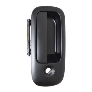 102540 MANIJA EXTERIOR CV EXPRESS VAN GM SAVANA 10-18 CON HOYO PARA LLAVE LISA NEGRA PLASTICO PUERTA TRASERA LATERAL ABATIBLE DERECHA