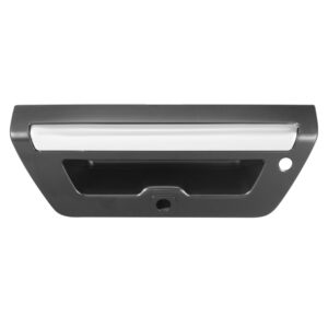 102659 MANIJA DE TAPA FD LOBO PLATINUM/RAPTOR/LARIAT 15-20 CON HOYO PARA CAMARA CON HOYO PARA LED LISA CROMADA/NEGRA PLASTICO HUSHAN