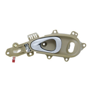 102715 MANIJA INTERIOR CR PT CRUISER 01-10 CON HOYO PARA SEGURO CAFE/CROMADO PLASTICO DELANTERA IZQUIERDA