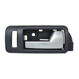 102739 MANIJA INTERIOR FD MUSTANG 05-14 CON HOYO PARA SEGURO NEGRO/PLATA PLASTICO DELANTERA IZQUIERDA