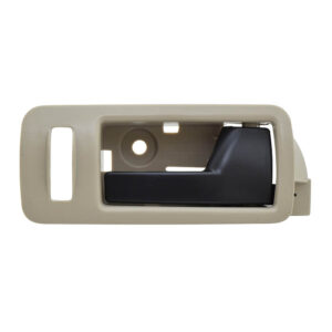 102740 MANIJA INTERIOR FD MUSTANG 05-14 CON HOYO PARA SEGURO BEIGE/NEGRO PLASTICO DELANTERA DERECHA