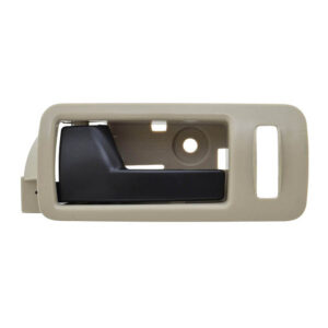 102741 MANIJA INTERIOR FD MUSTANG 05-14 CON HOYO PARA SEGURO BEIGE/NEGRO PLASTICO DELANTERA IZQUIERDA
