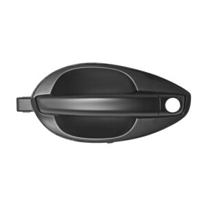 104023 MANIJA EXTERIOR HY TIBURON 03-08 CON HOYO PARA LLAVE LISA NEGRA PLASTICO DELANTERA IZQUIERDA