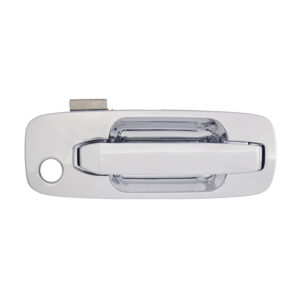 104354 MANIJA EXTERIOR NS XTRAIL 02-07  CON HOYO PARA LLAVE CROMADA PLASTICO DELANTERA DERECHA
