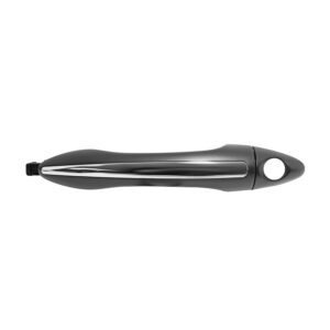 104457 MANIJA EXTERIOR KI FORTE 14-18  CON HOYO PARA LLAVE LISA PARA PINTAR NEGRA/CROMO PLASTICO DELANTERA IZQUIERDA