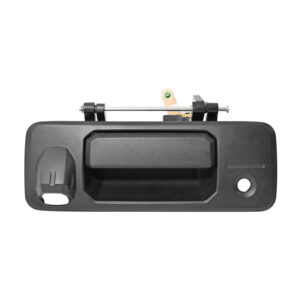 104467 MANIJA DE TAPA TY TACOMA 16-18/TUNDRA 14-17  CON HOYO PARA LLAVE / CON HOYO PARA CAMARA CORRUGADA NEGRO PLASTICO HUSHAN
