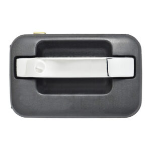 104556 MANIJA EXTERIOR FD F-150/F-250/LOBO 09-14  SIN HOYO PARA LLAVE CORRUGADA NEGRA/CROMO DELANTERA/TRASERA DERECHA