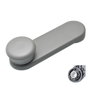 104572 MANIJA DE ELEVAR CV CHEVY JOY / POP / SWING / PICK UP 94-12/MONZA 97-12/AVEO 08-17/SONIC 12-17/TORNADO 04-20  BASE DE ZINC 8 DIENTES PLASTICO GRIS HUSHAN