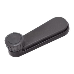 104924 MANIJA DE ELEVAR VW GOLF 88-92/JETTA A2 87-92/POLO 82-94/COMBI 87-03  PERILLA NEGRA PARA TORNILLO BASE TODA METAL NEGRO REMACHE DE PLASTICO
