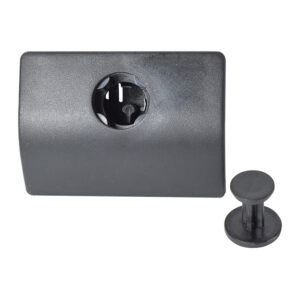 105008 MANIJA INTERIOR VW DERBY 97-09/VAN 03-08  CON HOYO PARA GUANTERA NEGRO PLASTICO