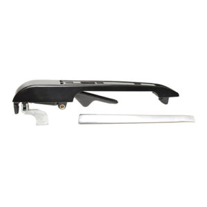 105024 MANIJA EXTERIOR VW ATLANTIC 81-87/CARIBE 77-87/GOLF/JETTA A2 87-92  PATA CURVA NEGRA/CROMO METAL TRASERA DERECHA