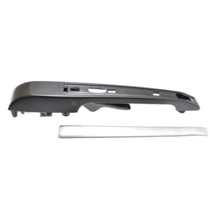 105025 MANIJA EXTERIOR VW ATLANTIC 81-87/CARIBE 77-87/GOLF/JETTA A2 87-92  PATA CURVA NEGRA/CROMO METAL TRASERA IZQUIERDA