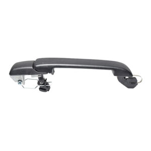 105080 MANIJA EXTERIOR VW GOLF 93-99/JETTA A3 93-98/POINTER 4P 97-99/CABRIO 93-02  PATA CORTA CORRUGADA NEGRA PLASTICO DELANTERA DERECHA/TRAS DERECHA/IZQ