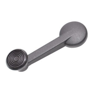105104 MANIJA DE ELEVAR VW SEDAN 77-03  PERILLA NEGRA RAYADA ZINC CON PLASTICO NEGRO REMACHE DE METAL/REFUERZO DE ZINC