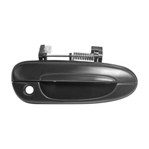 105706 MANIJA EXTERIOR MZ 626 93-02  CON HOYO PARA LLAVE LISA PARA PINTAR NEGRA PLASTICO DELANTERA DERECHA