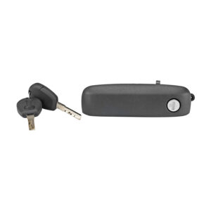 105723 MANIJA EXTERIOR FT UNO 15-20  RAM PROMASTER RAPID 17-20  CON CILINDRO Y LLAVES 1 PIEZA CORRUGADA NEGRA PLASTICO BRA GENERICA Izquierdo Delantera