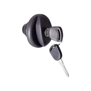 105915 TAPON FD FIESTA 03-10/ECOSPORT 04-12  GASOLINA CON LLAVE NEGRO PLASTICO
