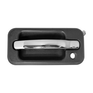 106081 MANIJA EXTERIOR HM H2 SUT/SUV 03-09  CON HOYO PARA LLAVE CROMADA/NEGRA DELANTERA IZQUIERDA