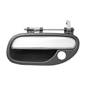 106127 MANIJA EXTERIOR VL S40 00-04  CON HOYO PARA LLAVE CROMADA/NEGRA PLASTICO DELANTERA IZQUIERDA