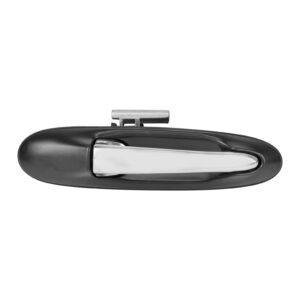 106130 MANIJA EXTERIOR LC TOWN CAR 03-12  SIN HOYO PARA LLAVE LISA NEGRA/CROMO PLASTICO DELANTERA DERECHA