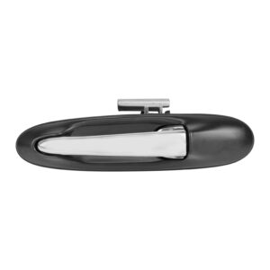 106131 MANIJA EXTERIOR LC TOWN CAR 03-12  CON HOYO PARA LLAVE LISA NEGRA/CROMO PLASTICO DELANTERA IZQUIERDA