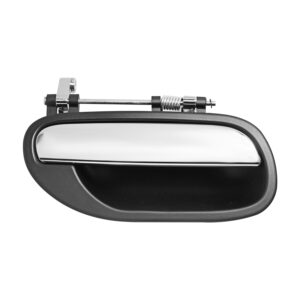 106452 MANIJA EXTERIOR VL S40 00-04  CROMADA/NEGRA PLASTICO TRASERA DERECHA