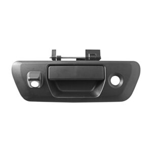 106458 MANIJA DE TAPA NS NP300/FRONTIER 16-20  CON HOYO PARA LLAVE / CON HOYO PARA CAMARA CORRUGADA NEGRA PLASTICO HUSHAN