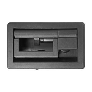 106531 MANIJA EXTERIOR UN AUTOBUS/CAMION  CON CILINDRO Y LLAVES PARA PUERTA LATERAL DE EQUIPAJE CORRUGADA NEGRA PLASTICO DELANTERA/TRASERA DERECHA/IZQUIERDA