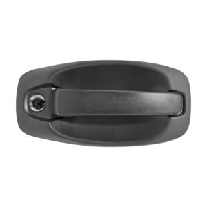 106839 MANIJA EXTERIOR DG RAM PROMASTER RAPID 17-19  CON HOYO PARA LLAVE CORRUGADA NEGRA ZINC CON PLASTICO QUINTA PUERTA / ABATIBLE