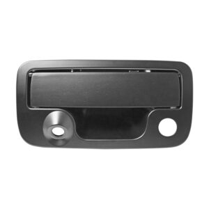 106865 MANIJA DE TAPA VW AMAROK 11-19  CON HOYO PARA LLAVE / CON HOYO PARA CAMARA LISA NEGRA ZINC CON PLASTICO HUSHAN