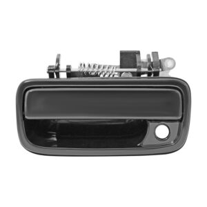 106917 MANIJA EXTERIOR TY TACOMA 95-04  CON HOYO PARA LLAVE LISA NEGRA METAL DELANTERA IZQUIERDA