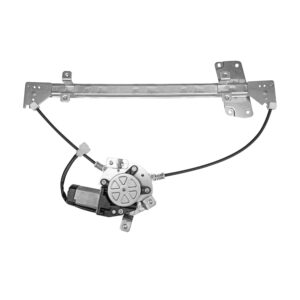 106928 ELEVADOR DE CRISTAL NS FRONTIER/NP300 16-20  ELECTRICO 2 PINS CON MOTOR NORMAL Y DOBLE CABINA COMPATIBLE CON MOLDE ORIGINAL 12VCC BRA GENERICA 80720-4KH0B Derecho Delantera