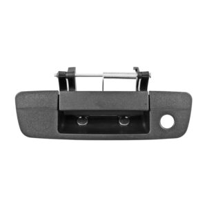 107008 MANIJA DE TAPA DG RAM 1500/2500 09-12  CON HOYO PARA LLAVE Y SIN HOYO PARA CAMARA CORRUGADA NEGRO METAL HUSHAN