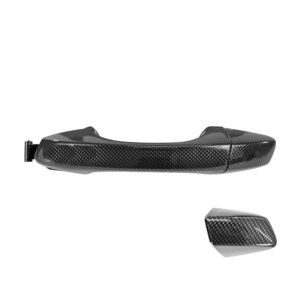 107037 MANIJA EXTERIOR ST LEON 14-18  VW GOLF 15-18  ST IBIZA 18-20  SIN HOYO PARA LLAVE SIN SENSOR FIBRA DE CARBON NEGRA PLASTICO DELANTERA/TRASERA IZQUIERDA