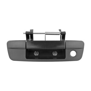 107068 MANIJA DE TAPA DG RAM 1500/2500 09-12 CON HOYO PARA LLAVE Y SIN HOYO PARA CAMARA LISA NEGRA METAL HUSHAN