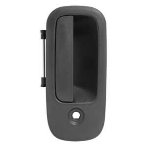 107084 MANIJA EXTERIOR CV KODIAK C-4500/6500/7500/8500/TOPKICK 05-09 CON HOYO PARA LLAVE CORRUGADA NEGRA PLASTICO DELANTERA DERECHA